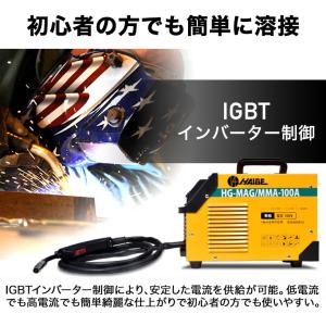 ハイガー 半自動溶接機 100V ノンガス ア...の詳細画像4