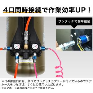 エアコンプレッサー アルミ製 サブタンク ハイ...の詳細画像4