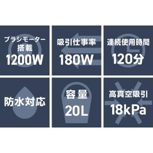 ハイガー YOTUKA 業務用掃除機 20L ...の詳細画像2