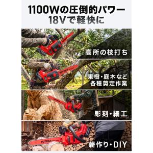 ハイガー 電動チェーンソー バッテリー式 マキ...の詳細画像1