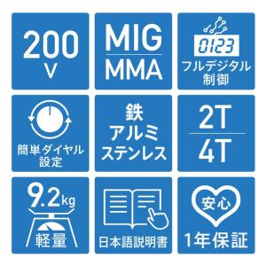 <アウトレット>ハイガー 半自動溶接機 200...の詳細画像3