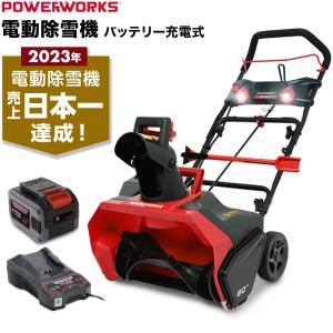 ハイガー公式 充電式電動除雪機（大容量バッテリー48V＋急速充電器）1200W コードレス 小型 家庭用 軽量 静音 SNE402 1年保証