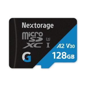 Nextorage ネクストレージ 国内メーカー 128GB microSDXC UHS-I U3 V30 A2 メモリーカード Gシリーズ Swit｜haijistore