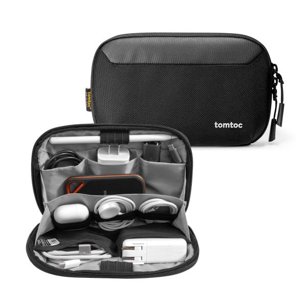 tomtoc ガジェットポーチ 撥水加工 PC周辺小物用収納ポーチ トラベルポーチ 小物入れ 出張 ...