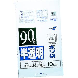 積水フィルム:積水 90型ポリ袋 半透明 Wー90 N-1042 型式:N-1042（1セット:10枚入）｜haikanbuhin