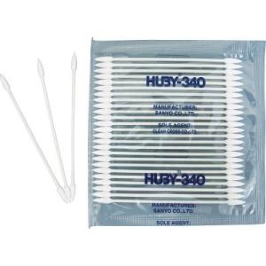 クリーンクロス:HUBY 3インチ 工業用綿棒(先端コーン型/シャープポイントスリム)BB-003M...