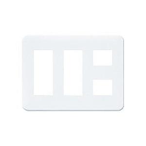 パナソニック:コスモシリーズワイド21 コンセントプレートラウンド(2連用/8個用)ホワイト 型式:...