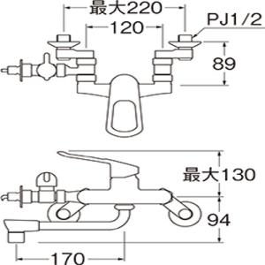 SANEI(旧:三栄水栓製作所):シングル混合...の詳細画像1