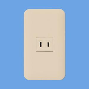 パナソニック:コスモシリーズワイド21 コンセントプレートラウンド1連用(1個用)ベージュ 型式:W...