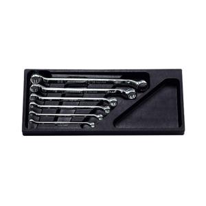 京都機械工具(KTC):ネプロス 45°×6°めがねレンチセット［6本組］ 型式:NTM506