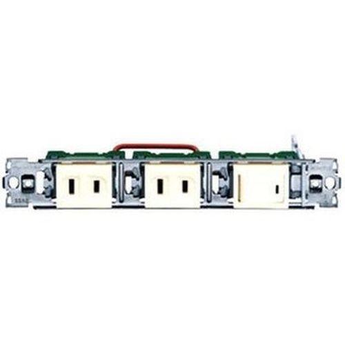 パナソニック:器具用フルカラー3P コンセント×2、スイッチB×1 シロ 型式:WCF2113W