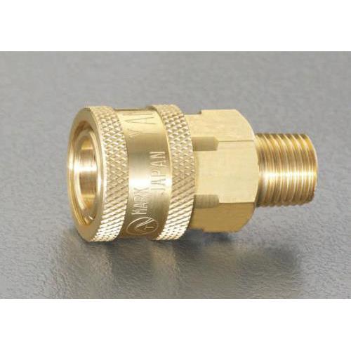 エスコ:R 1・1/2”雄ねじカップリング(中圧用/真鍮) 型式:EA140BD-12