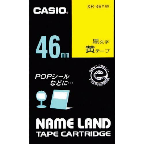 【SALE価格】カシオ ネームランド用テープカートリッジ 粘着タイプ 46mm ( XR-46YW(...