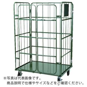 TRUSCO カゴ車 ハイテナ- 観音扉付 1100X800X1700 旋回仕様 ( THT-5CK
