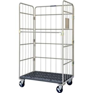 TRUSCO カゴ車 ハイテナ- 観音扉付 1100X800X1700 旋回仕様 ( THT-5CK