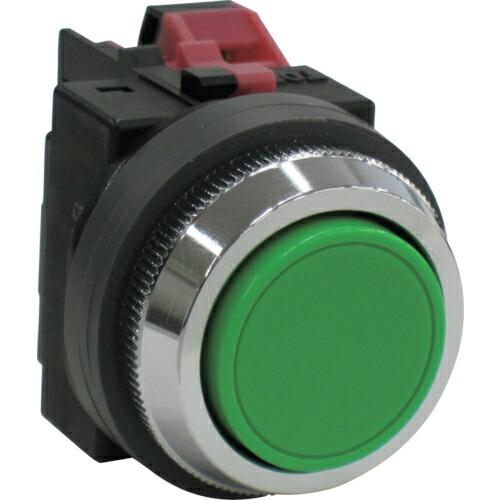 IDEC 平形押しボタンスイッチ 緑 ( ABN101G )