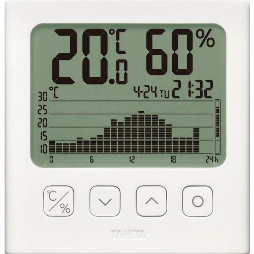 TANITA グラフ付きデジタル温湿度計 白色 ( TT-581 ) (株)タニタ