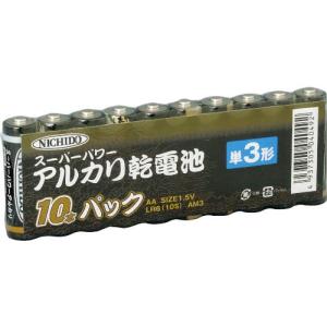 日動 アルカリ乾電池10本パック 単3形  ( LR6(10S)AM3 )｜haikanshop
