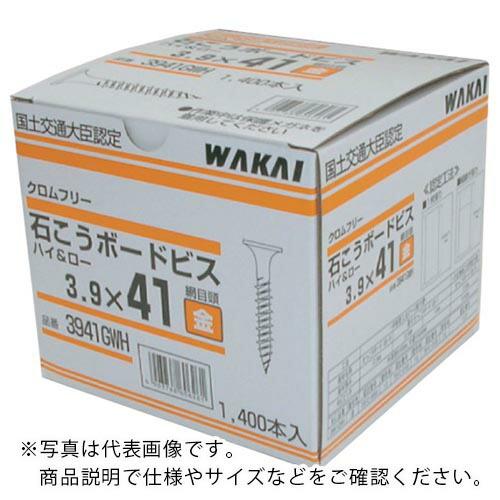 WAKAI 石こうボードビス ハイ&amp;ロー 金  3.8×41  ( 3941GWH )