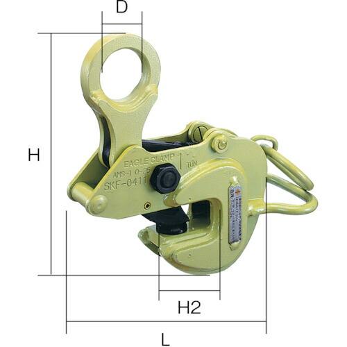 イーグル 横つり用クランプ AMS-1t(3-25) ( AMS-1-3-25 ) イーグル・クラン...