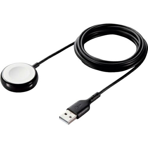 エレコム Apple Watch磁気充電ケーブル 高耐久 USB-A 2.0m ブラック  ( MP...