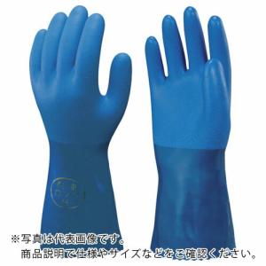 ショーワ 塩化ビニール手袋 まとめ買い 簡易包装耐油ロングビニローブ 1Pk(袋)10双 ブルー LLサイズ ( NO660-LL10P ) ショーワグローブ(株)