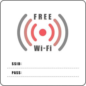グリーンクロス Wi-Fiサイン ステッカータイプ WFS_03   グリーンクロス