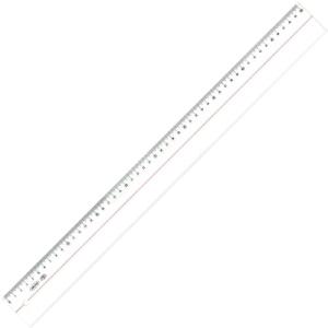 共栄プラスチック メタクリル直線定規 50cm