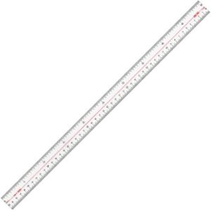 共栄プラスチック メタクリル両切直線定規 50cm