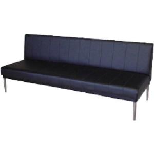 ミズノ ロビーチェア 背付き 黒 黒 ( MC-418  BK ) (株)ミズノ