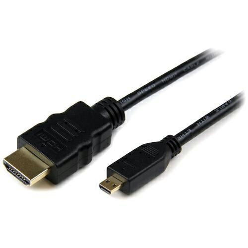 スターテック ディスプレイ変換ケーブル/Micro HDMI - HDMI 1.4/1m/4K30H...