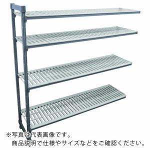 CAMBRO 固定追加ユニット カムシェルビングエレメンツシェルフ ベンチ型4段 1476×610×1830mm ( EA246072V4 ) キャンブロ社