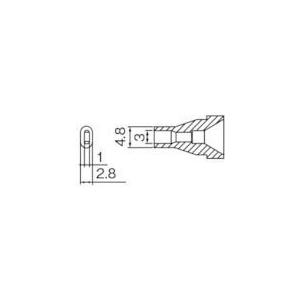 白光 ノズル 3X1MM ( N61-15 ) 白光(株)｜haikanshop