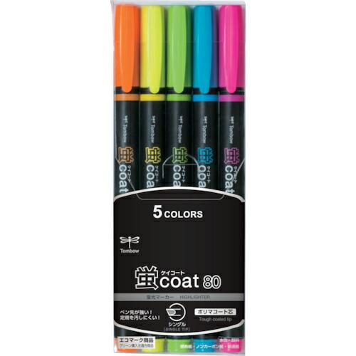 Tombow 蛍光マーカー蛍COAT80 5C ( WA-SC5C ) (株)トンボ鉛筆