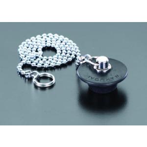 エスコ   35.0x43mm チェーン付ごむ栓 EA468K-15