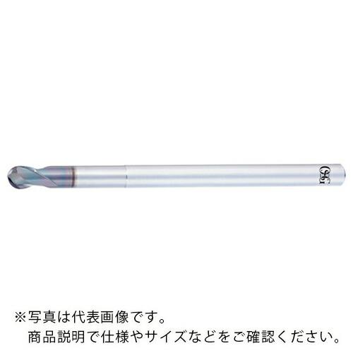 OSG 銅電極用DLC超硬エンドミル 高精度仕上げ用2刃 ロングネックボールタイプ AE-LNBD-...