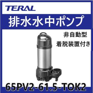 ○テラル ポンプ【65PV2-51.5-TOK2】排水水中ポンプ 樹脂製 PV2（非