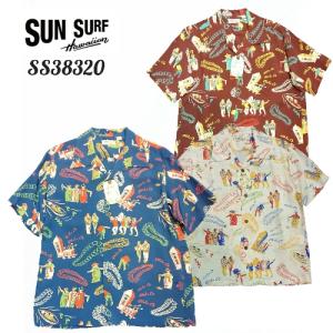 SUN SURF サンサーフ　半袖レーヨンハワイアンシャツ　゛ALOHA　OE゛SS38320