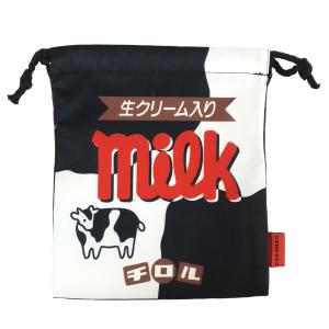 チロルチョコ　巾着　ミルク＆コーヒーヌガー｜haikarayokocho