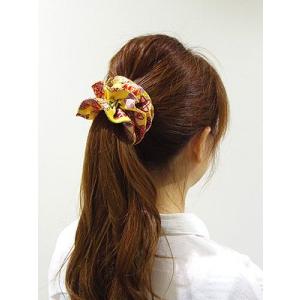 シュシュ ちりめん 大きめ 浴衣 ヘアアクセサ...の詳細画像1