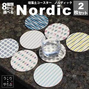 コースター 北欧 珪藻土 おしゃれ 北欧風 北欧柄 セット 雑貨 プレゼント ギフト 食器 インテリア 北欧雑貨 小物 東京 通販 安い 珪藻土コースター 2枚 セット