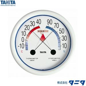 タニタ 温湿度計 ５４８８-Ｎホワイト：食中毒注意ゾーン付｜hakari-shouten