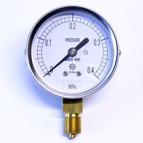 汎用形圧力計 AT G1/4B 60φ 0.4MPa  第一計器製作所