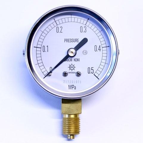 汎用形圧力計 AT G1/4B 60φ 0.5MPa  第一計器製作所