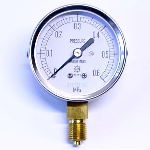 汎用形圧力計 AT G1/4B 60φ 0.6MPa  第一計器製作所
