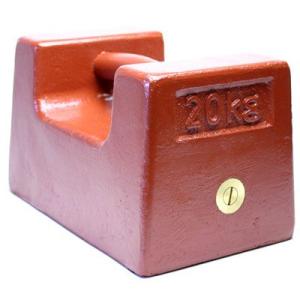 鋳鉄製枕型分銅 M2級（3級） 20kg 【送料無料】