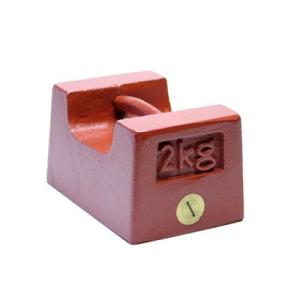 鋳鉄製枕型分銅 M1級（２級） 2kg　【送料無料】