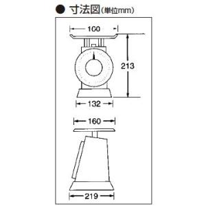 業務用 中型上皿はかり(秤) 検定品 1kg ...の詳細画像2
