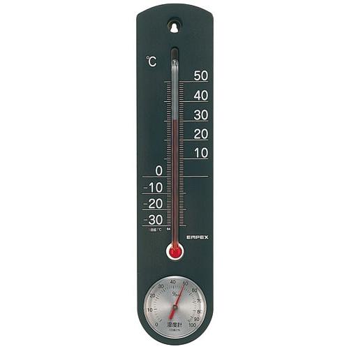 エンペックス くらしのメモリー温湿度計 ブラック TG-6712