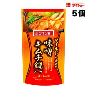 ダイショー 味噌キムチ鍋スープ 750g × 5...の商品画像